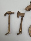 1 12 Scale Hand Tools  9  Miniature Brass Trinkets Figure Accessories Dollhouse