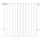 Extra Tall Baby Gate For Stairs 34  High No-threshold 26-41  White