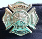 Vintage Blauvelt N y  Fire Co Firefighter Dress Hat Uniform Cap   Obsolete Badge
