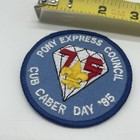 Vintage 1985 Boy Scout Cub Caber Day Patch Pony Express Council Diamond Jubilee