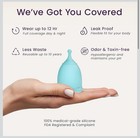 Ecoblossom Reusable Menstrual Cup Set Medical Grade Silicone Period Cups Regular