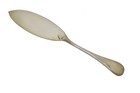 Perles By Christofle France Silverplate 11 1 8  Large Solid Fish Serving Knife
