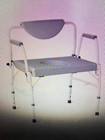 Guardian Bedside Commode Chair Adjustable Ada Compliant 350 Lb- Arm Goes Down