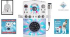 Family-friendly Portable Karaoke Machine With Bluetooth   Led Disco Lights