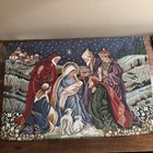 Nativity Tapestry Place Settings Lot Of 4