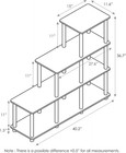 3 Shelves  Turn-n-tube Ladder Space Shelf  Walnut brown