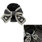 Car Gear Shift Knob Cover  Cute Bow Tie Shifter Stick Protective Black Heart