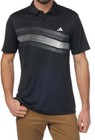 Adidas Core Chest Stripe Polo Golf Shirt  Mens L Or Xl new black  Ix2018