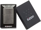 Zippo Armor Waves Deep Carve Black Ice 29234