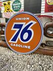 Antique Vintage Old Style 76 Gasoline Service Station Sign 40    