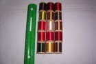 Lot Of 15 Vintage Wooden Spools Silk Thread