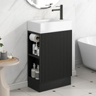 18 6  Bathroom Vanity With Sink  Bathroom Vanity Cabinet With Two-tier Shelf