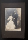 Antique Victorian Era Studio Portrait Photo Couple 7x9