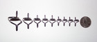 New Set 9 Fuji Icmnsg Titanium Silicon Carbide Fishing Rod Casting Guides  20-8 