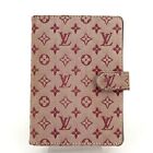 Louis-vuitton Monogram Mini Agenda Pm Day Planner Cover Red Auth   0470