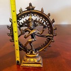 Dancing God Shiva Lord Of The Dance Nataraja Statue Antique Bronze  Brass 