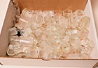 Lot Of 138 Lab Glass Stoppers Small Cups Caps Pyrex Penny Head   Misc   5 5 Lbs