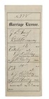 Antique 1906 Marriage License Certificate Wise County Texas Embossed Seal