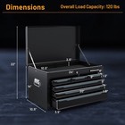 24  Tool Chest Case Steel Tool Box With 6 Drawers Top Storage Automatic Lock