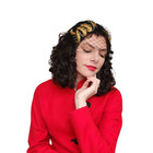 Vintage 50s Bes-ben Hat Black Wool Gold Feather Veil Chicago Millinery Ooak