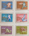 Yemen 1965 Olympics  Xf Mnh   Sheet   Imperf perf Set  Sports  Equestrian Stamps