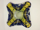 Mid Century Modern Morano Heavy Blown Glass Ashtray Mcm