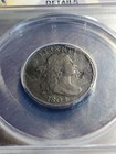 1804 Draped Bust Half Cent C9 Cr4  Stems Anacs Vg Very Good 10 Details Damaged