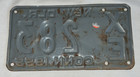 1955 Connecticut New Dealer License Plate   xe 283   55 