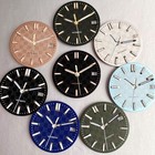 28 5mm Textured Watch Dial Face Green Luminous Fit Nh35 Nh36 Nh38 Auto Movement
