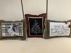 3  - 5      Handmade Primitive Winter Christmas Pillows - Set Of 3 Bowl Fillers