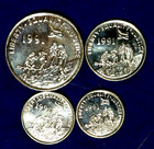 4 Uncirculated 1997 Eritrea Differant Animal Coins  1  5  10  100 Cents   Km   s