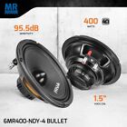 2x Prv 6 5  Midrange Neodymium Bullet Speaker 6mr400-ndy-4 Bullet 800w 4 Ohm