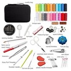 Travel Sewing Kit Thread Threader Needles Scissor Measure Mini Sew Set