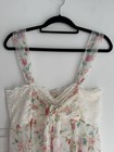 Vintage Victorias Secret Gold Label Floral Lace Babydoll Slip Dress Women   s L