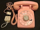Vintage Pink Rotary Dial Telephone Western Electric Bell System Phone Model 500