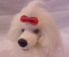Dream Play White Poodle  variety  In Show Coat - Sitting - 7  - Plush - New 