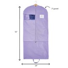 Premium Waterproof Hanging Garment Bag - 52 Inch Clothes Bag With Gusset  4 P   