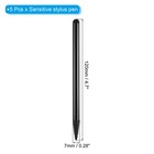 5 Pcs Black 2 In 1 Phone Touch Screen Pen Resistive Stylus Pen Aluminum Alloy