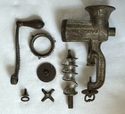 Antique Enterprise No  10 Cast Iron Meat Grinder Clamp-on Hand Crank     Complete