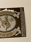 Vintage Kessler Brewing Co  Cowboy Beer Label - Helena Mt Breweriana Nos
