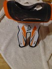 Like New Leatt Neck Brace 5 5 Gpx Neck Brace - White   Orange - Small medium 