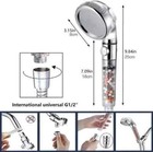 High Pressure Shower Head With Handheld Spray Combo 3 Stage Filtered Showerhead