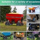 12   Flat Free Tires Rubber Replacement Solid Tire Wheel Assemblies Garden Cart