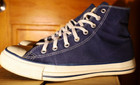 Vtg Converse All Star Chuck Taylor High Top Mens Size 9 Navy Made In Usa