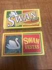 2 Vintage  Swan Vestas Matchbook Bryant   May Ltd The Smokers Match British Made