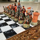 Luxury Chess Set Camelot Chessmen Hand Painted Solid Chess Board  Gift Ideas    