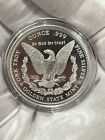 Gsm Morgan Silver Dollar Round 1oz Troy  999 Fine Solid Silver Coin Bu Capsule