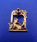 Avon 1991 Brooch Pin Touch Of Whimsy Cat Watching Mouse Gold Tone