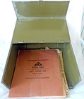 Vintage Art Steel Co Industrial Metal Book Storage Box W latch Green