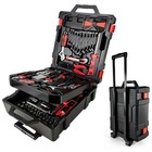 261pcs Mechanics Tool Set - Sae metric  Ratchet  Wrench Sockets - Car Garage Kit